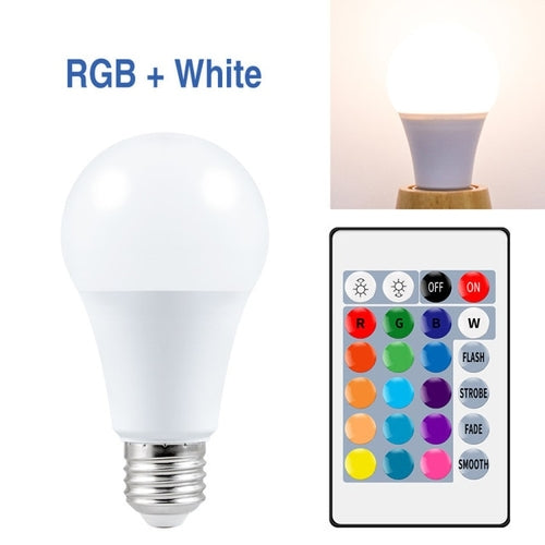 Rgb Led Remote Control Bulb | Rgb Light Bulb Remote | 220v Led Bulb