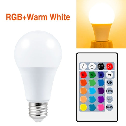 Rgb Led Remote Control Bulb | Rgb Light Bulb Remote | 220v Led Bulb